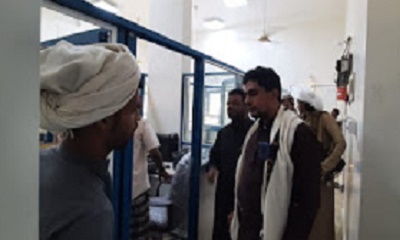 مدير عام مديرية شبام يفتتح مكتب بريد الحوطة ويعلن ابتداء عمله من اليوم الاثنين