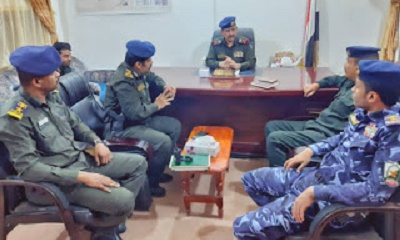 وزير الداخلية يناقش مع مدير أمن وادي وصحراء حضرموت الخطة الامنية لعيد الفطر المبارك 