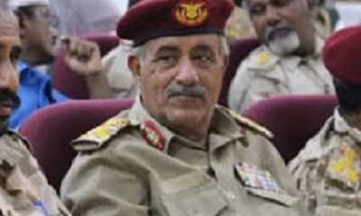 محافظ حضرموت البحسني يطمأن على صحة العميد محسن الزبيدي الذي يتلقى العلاج في مصر 