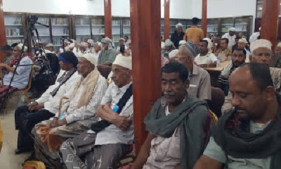 شبام : الحفل التأبيني للفقيد الراحل المقدم عبيد كرامة بازقامة مقدم عدة شبام للألعاب الشعبية الشبواني رحمه الله