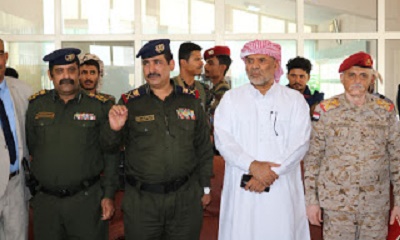 وزير الداخلية يطلع على اوضاع مطار سيئون الدولي ويشيد بجهود الكوادر العاملة بالمطار