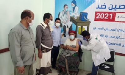 مدير عام مديرية رخية يدشن الحملة الوقائية للتحصين ضد كوفيد 19 (كورونا) 