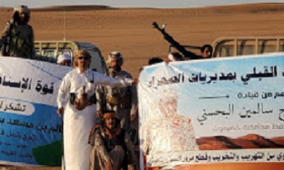 الشيخ مفرج الصيعري يخنق الحوثي في خشم الجبل