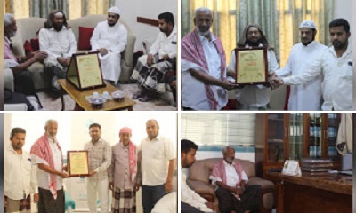 المدير التنفيذي لمؤسسة الشافعي والوصول الإنساني تلتقي الإدارة التنفيذية لمجلس تنسيق جمعيات ذوي الإعاقة بوادي حضرموت