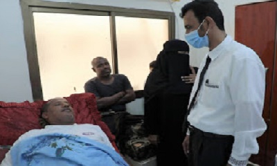 بتوجيهات من محافظ حضرموت.. الوكيل الجيلاني يطمئن على صحة الجريح صلاح العكبري