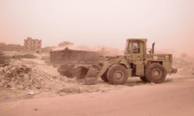 مكتب (UNOPS) يبدا حملته الثانية ضمن مشروع رفع المخلفات الصلبة والحطام بمدينة المكلا بتمويل من البنك الدولي