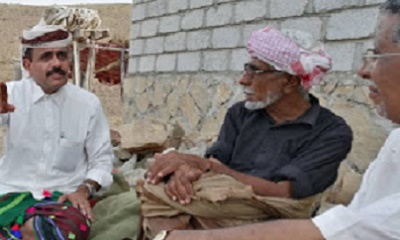 مدير عام فرع مصلحة شئون القبائل بساحل حضرموت في زيارة خاصة للمقدم عبدالله باحسين المحمدي