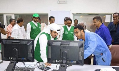 البرنامج السعودي يطلع على مدى جاهزية المحطات التوليدية لكهرباء حضرموت لاستقبال المشتقات النفطية