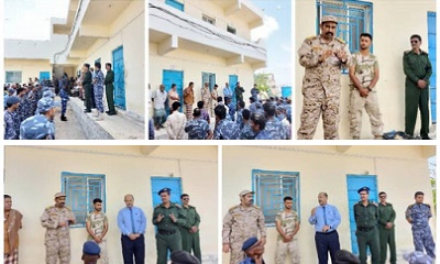 إدارة أمن غيل باوزير تقيم محاضرة توعوية في كيفية التعامل مع الألغام والعبوات الناسفة