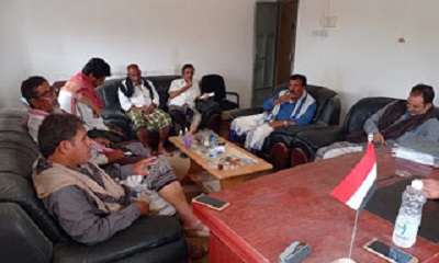 مدير عام مديرية رخية يعقد إجتماعاً إستثنائياً للمكتب التنفيذي بالمديرية لمناقشة الإستعدادات اللازمه للموجه المداريه الشرقية 