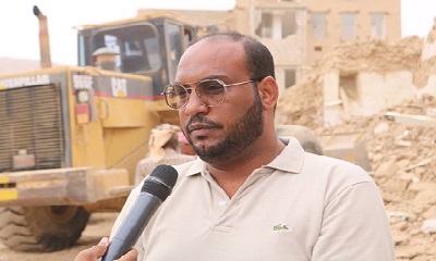 مدير عام تريم يزف بشرى سارة لمتضرري سيول ليلة 21 رمضان الماضي بتريم