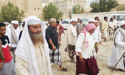عينات تشهد جنازة عمة الشيخ ابوبكر الهدار واخية احمد