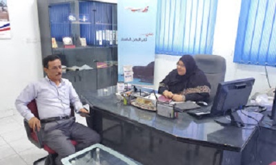 مناقشة سبل التعاون المشترك بين الخطوط الجوية اليمنيه منطقة سيؤن ومكتب الصحه والسكان بوادي حضرموت والصحراء