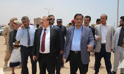 رئيس مجلس النواب ومحافظ حضرموت يزوران مشروع البرج الطبي والمستشفى العسكري بالمنطقة العسكرية الثانية 