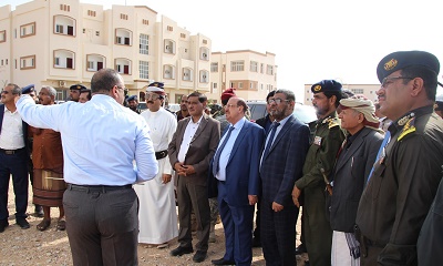 البركاني والبحسني يزوران كلية الشرطة بحضرموت ويطلعان على سير الإنجاز بمكونات المرحلة الثانية من المشروع