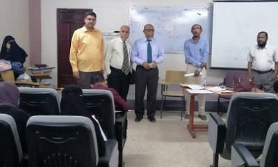 كلية الطب والعلوم الصحية بجامعة حضرموت تدشن الإمتحانات النهائية للدفعة التاسعة عشر تخصص طب بشري