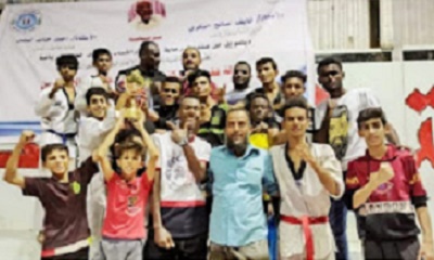 الجهوري يبارك تحقيق نادي سيئون المركز الثالث في بطولة الفقيد خالد صالح للتايكواندو