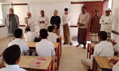 تدشين العام الدراسي 2021 / 2022 م بمدارس مديرية دوعن