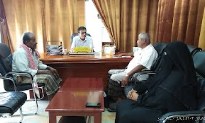 مدير عام القطن يلتقي الهيئة التنفيذية لمؤتمر حضرموت الجامع مكتب القطن 