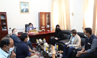 المحافظ البحسني يبحث مع مدير مكتب برنامج الغذاء العالمي محور حضرموت احتياجات المحافظة في مجال المساعدات الغذائية