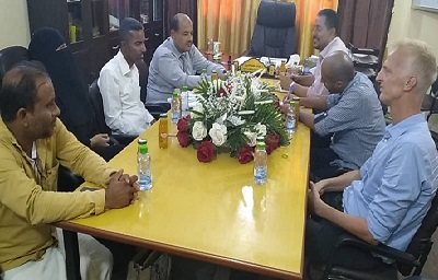 لقاء يجمع مدير عام غيل باوزير ومنظمة UNDP بحضور ممثلي منظمات المجتمع المدني