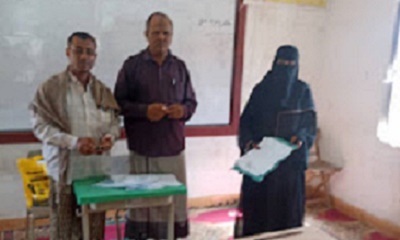 استمرار نزول لجان تجديد العقود المعلمين من قبل مكتب التربية والتعليم بوداي حضرموت الى وادي عمد
