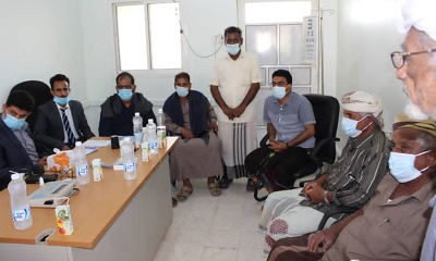 مدير عام مديرية رخية يدشن المخيم الطبي الثاني المجاني بالمديرية