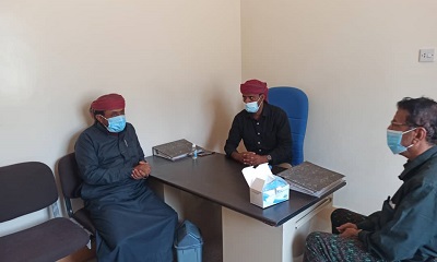 بعد تكليفه مديراً لمكتب الشؤون الاجتماعية والعمل بمديرية عمد عبد الكريم مبروك بن الشكل المري يزور عدداً من المكاتب التنفيذية والمؤسسات بالمديرية
