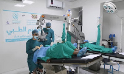 الوصول الإنساني بوادي حضرموت تنفذ مخيم العيون الطبي المجاني لإزالة المياه البيضاء