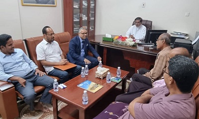 المحافظ البحسني يلتقي أعضاء نقابة هيئة التدريس ومساعديهم بجامعة حضرموت