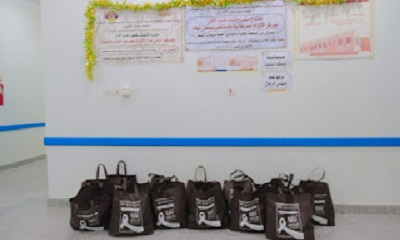 المساحات الآمنة للنساء والفتيات بسيئون ينفذ عيادة نفسية ويقدم هدايا لمرضى السرطان