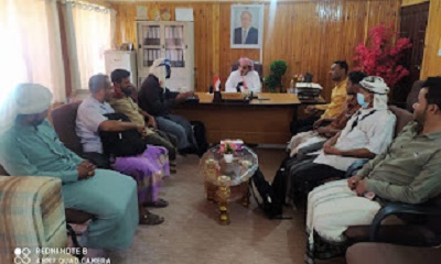 مدير عام مديرية ثمود يستقبل فريق مسح الأمن الغذائي وسبل العيش