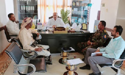 مدير عام سيئون يرأس اجتماع تشكيل لجنة للإشراف والرقابة لمشروع دعم الخبز بمديرية سيئون