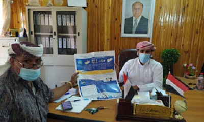 مدير عام مديرية ثمود يلتقي بضابط تنسيق الصندوق الاجتماعي للتنمية