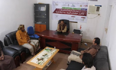 مدير عام مديرية رخية يلتقي مدير إدارة التربية والتعليم ومؤسسة رخية للتنمية