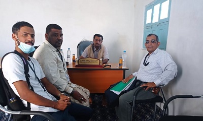 مدير عام مديرية حجر الصيعر يلتقي برييس فريق منظمة الأمم المتحدة للأمن الغذائي 