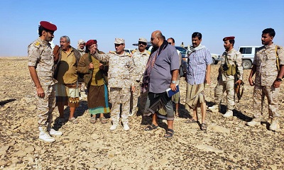 محافظ حضرموت يتفقد بعض المواقع الجغرافية الاستراتيجية بهضبة حضرموت ويوجه باستحداث مواقع عسكرية جديدة