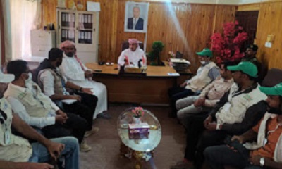 مدير عام ثمود وأمين عام المجلس المحلي يلتقيان وفد من منظمة الأمن الغذائي العالمي والمؤسسة الميدانية الطبية