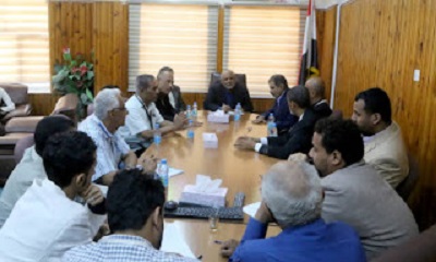 مناقشة جاهزية مطار سيئون الدولي للرحلات المسائية