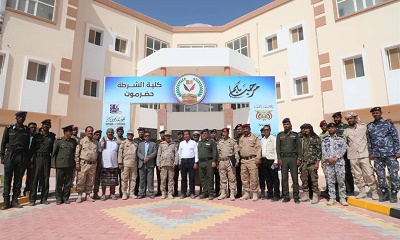 محافظ حضرموت يزور كلية الشرطة ويقف أمام التجهيزات الأخيرة لتسليم المرحلة الثانية من المشروع