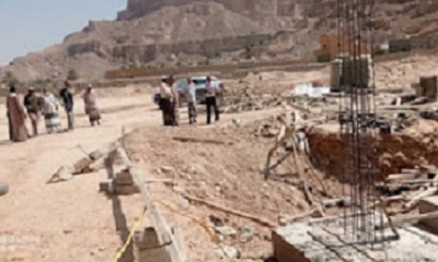 مدير عام القطن يتفقد سير العمل في مشروع منشأت نادي الشباب