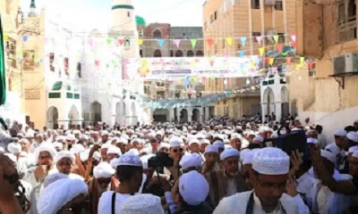 تزامنا مع فعاليات الذكرى العاشرة بعد المائة لحولية الامام علي الحبشي سيئون تشهد موكب تكريم العلم والعلماء السنوي