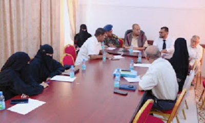مناقشة الحلول المقترحة في المنتدى المحلي لمشاكل تكدس القضايا في المحاكم والنيابات وظاهرة أعمال الشغب بمديرية سيئون