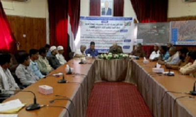 وكيل وادي حضرموت و الصحراء عصام الكثيري يدشن مجموعة من التدخلات لدعم فرع جهاز محو الأمية بالوادي والصحراء