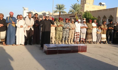 استقبال جثمان الفقيد العميد الركن كرامة العبد الجابري بمطار سيئون الدولي