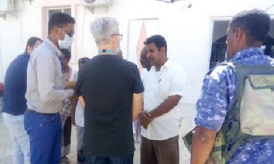 مدير مكتب الصحة بالريدة و قصيعر يستقبل وفد من منظمة اليونيسيف