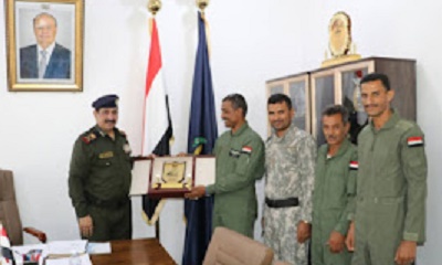 سرب الطيران العمودي بسيئون يكرم وزير الداخلية