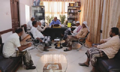 محلي مديرية سيئون يعقد اجتماعه الدوري ويقف أمام المشاريع التنموية وآثار الإنهيار الغير مسبوق للعملة الوطنية