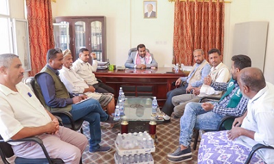 مدير عام مديرية العبر يترأس اجتماع لمدراء مكاتب الإغاثة والنازحين