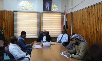 وكيل وادي حضرموت يلتقي بنقابة المهندسين بمحافظة حضرموت
